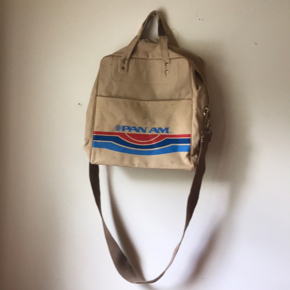 Vintage Pan Am cross body tote